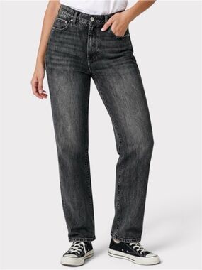Rewash Black Wash 90s Straight Jeans Super High Rise NWT 9/29